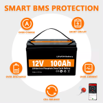 LiFePO4 ソーラーエネルギー貯蔵電源バッテリー 12V 100Ah