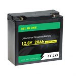 充電式ディープサイクルLifepo412V20AHリチウムイオンバッテリーパックOEM
