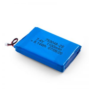 LiPO充電式バッテリー753048 3.7V 1100mAh / 7.4V 1100mAH / 3.7V 2200mAH