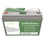 オールインワンディープサイクル12V100AhLiFePO4バッテリー、家庭用エネルギー貯蔵システム用インテリジェントBMS
